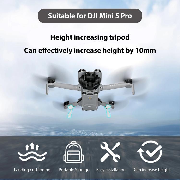 Fällbart Icke-Avtagbart Landningsställsförhöjare för DJI Mini 5 Pro