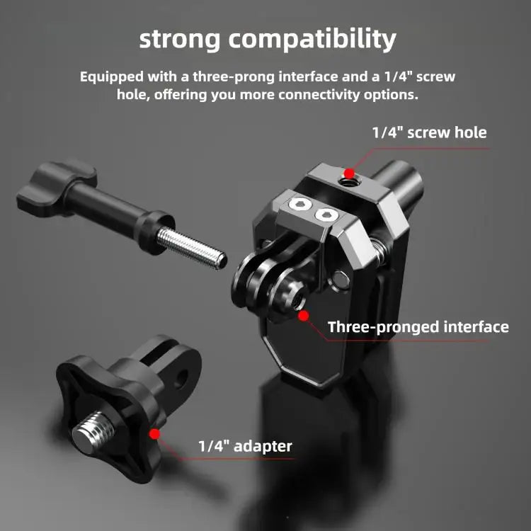 Stabilt Vindrutefäste Aluminium för Bilkameror