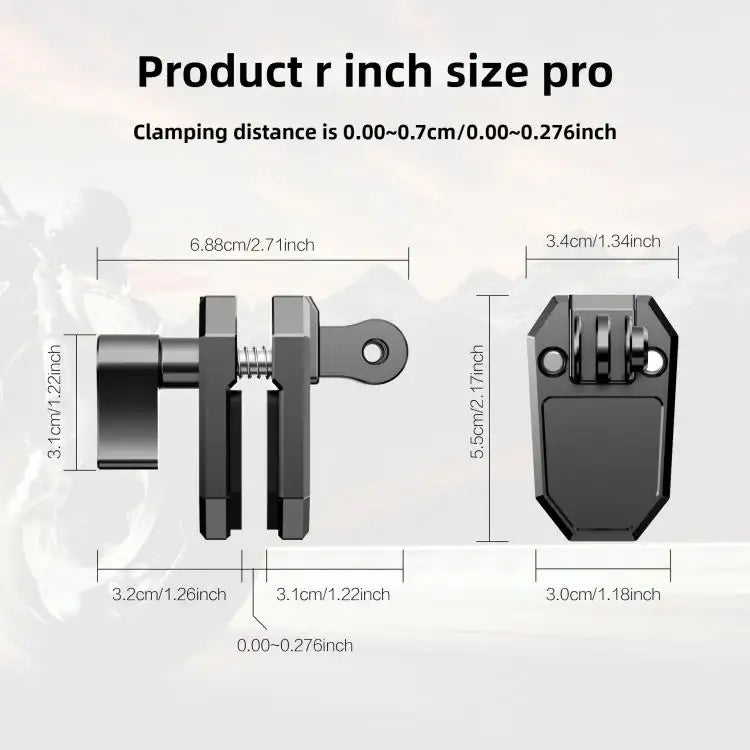 Stabilt Vindrutefäste Aluminium för Bilkameror
