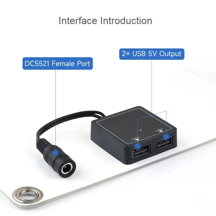 Waveshare 18V 10W Halvflexibel Polykristallin Kisel Solpanel