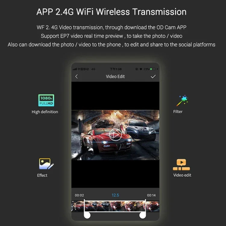 ORDRO EP7 4K Headsetkamera – filma med fri sikt och fria händer