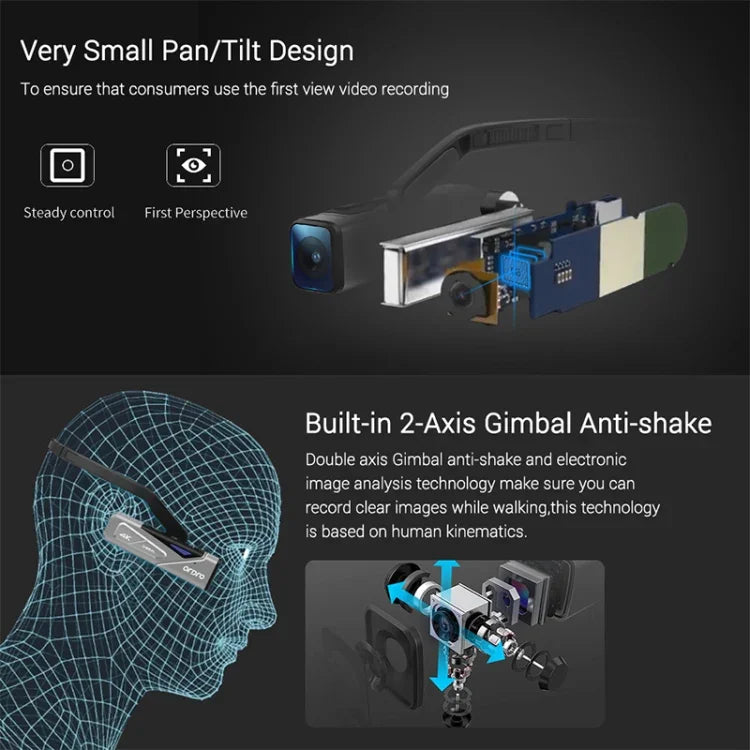 ORDRO EP7 4K Headsetkamera – filma med fri sikt och fria händer