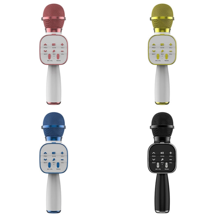 DS813 Live trådløs Bluetooth-mikrofon, lyserød, gul, blå, sort