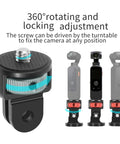 1/4-tums skruvadapter till stativ för GoPro, Insta360 & andra actionkameror – CNC-aluminium - Action King