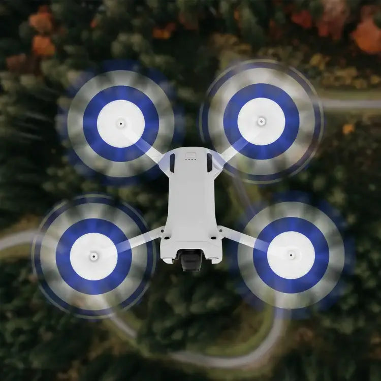 6030F dubbelsidiga orange/svart propellrar för DJI Mini 4/3 Pro. Tysta drönarblad.