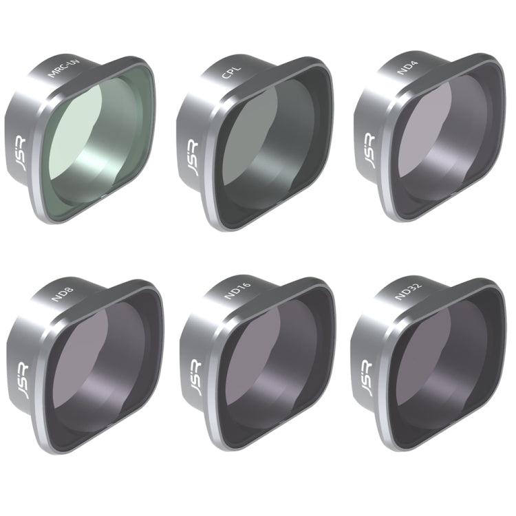 JUNESTAR drönarfilter för DJI FPV: ND8, ND16, ND32, CPL-filter i set för bättre video och foto.