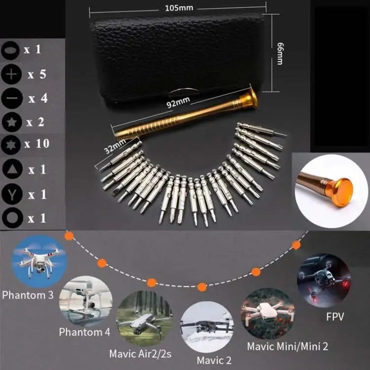 CQT Drone Repair Screwdriver Set For DJI Mavic3 / Mini / Mini 2 / Air2 / Air2S / FPV / Phantom3 / 4 / Mini3 / 4Pro - Action King