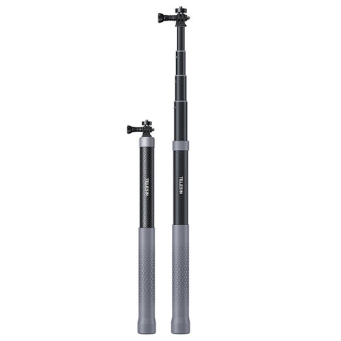 TELESIN 1.2m Carbon Fiber Monopod Selfie Stick With 1/4 Screw For Action Cameras - Action King