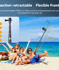 TELESIN 1.2m Carbon Fiber Monopod Selfie Stick With 1/4 Screw For Action Cameras - Action King