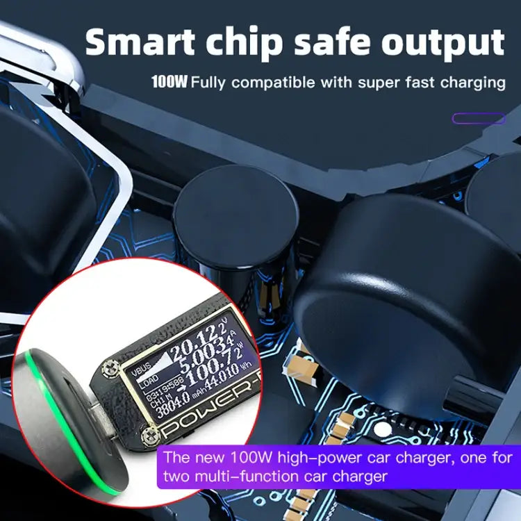 For DJI Mavic 3/Mini 2 RCSTQ 100W 2 In 1 Car Charger - Action King