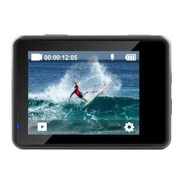 4K Actionkamera med WiFi, 2.4G-fjärr & dubbla skärmar