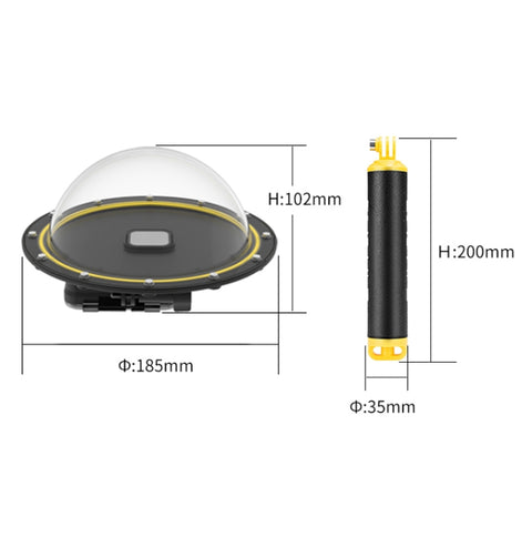 TELESIN 30M Vattentätt Kamerahus för GoPro Hero11 Black / HERO10 Black / HERO9 Black