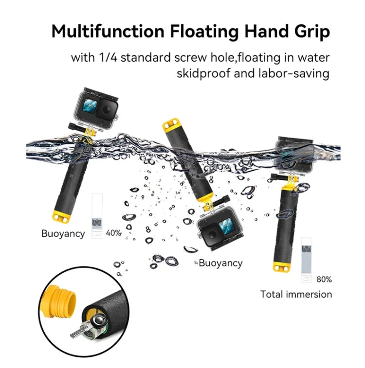 TELESIN 30M Vattentätt Kamerahus för GoPro Hero11 Black / HERO10 Black / HERO9 Black - Action King