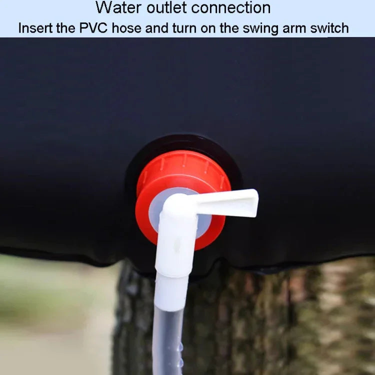 Portabel soluppvärmd duschpåse 20/25L - Action King