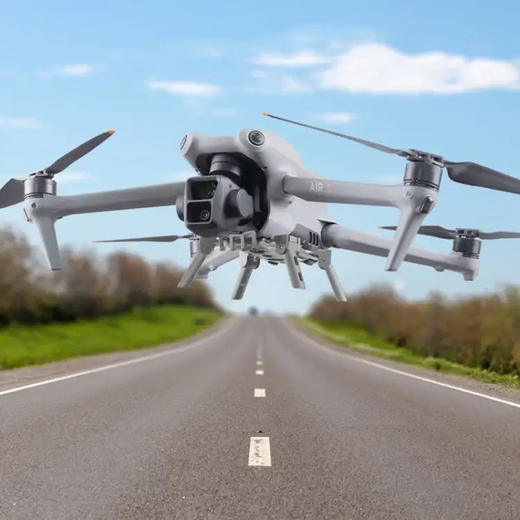 For DJI Air 3 Heightened Landing Gear Body Protection Fall and Crash Proof Folding Extension Kickstand - Action King