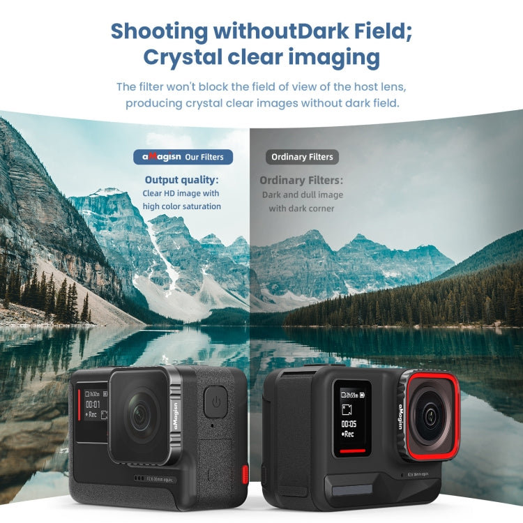 aMagisn Waterproof Filter Protective Goggles Sports Camera Accessories