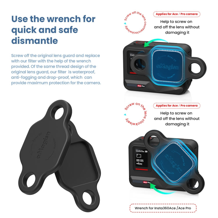 aMagisn Waterproof Filter Protective Goggles Sports Camera Accessories