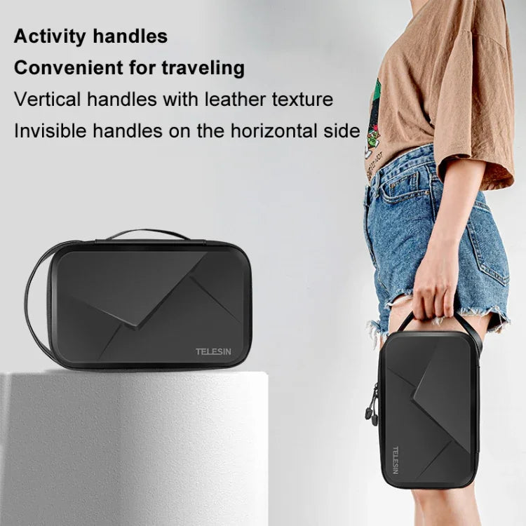 TELESIN Expanderbar kameraväska – Universal för Kamera / Mobil / Tillbehör - Action King