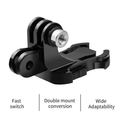 TELESIN GP-MTB-T02-BK Sports Camera Double Head J-Buckle Backpack Quick Release Conversion Accessory - Action King