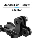 TELESIN GP-MTB-T02-BK Sports Camera Double Head J-Buckle Backpack Quick Release Conversion Accessory - Action King