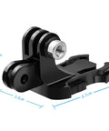 TELESIN GP-MTB-T02-BK Sports Camera Double Head J-Buckle Backpack Quick Release Conversion Accessory - Action King