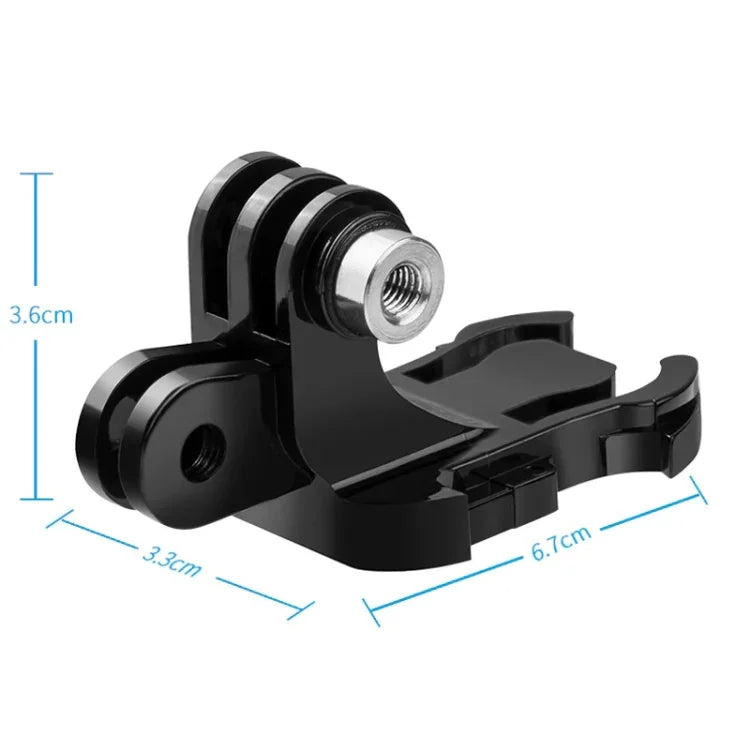 TELESIN GP-MTB-T02-BK Sports Camera Double Head J-Buckle Backpack Quick Release Conversion Accessory - Action King