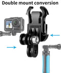 TELESIN GP-MTB-T02-BK Sports Camera Double Head J-Buckle Backpack Quick Release Conversion Accessory - Action King