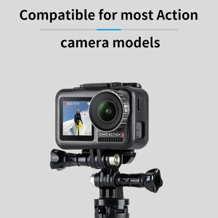 TELESIN GP-MTB-T02-BK Sports Camera Double Head J-Buckle Backpack Quick Release Conversion Accessory - Action King