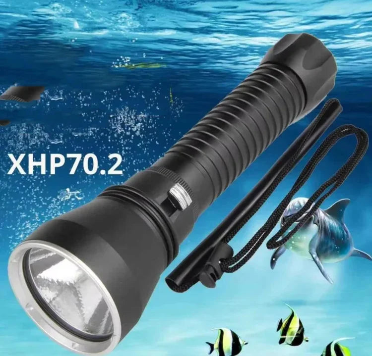 XHP70.2 Dykficklampa – 3000 lm, IPX8 vattentät till 80 m