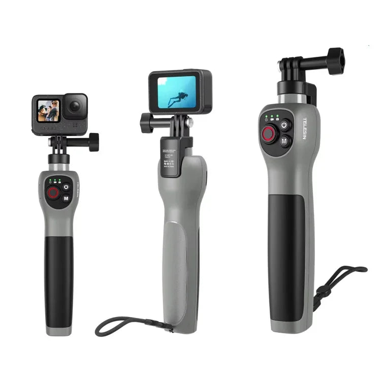 Telesin Selfiepinne Vattentät - 250-850mm med Fjärr till GoPro Hero13/12/11/Mini/10/9/8 Black / Max - Action King