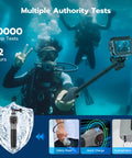 Telesin Selfiepinne Vattentät - 250-850mm med Fjärr till GoPro Hero13/12/11/Mini/10/9/8 Black / Max - Action King