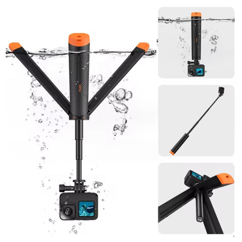 Telesin Flytande Selfiepinne Tripod 220 - 610mm med fäste för GoPro - Action King