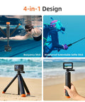 Telesin Flytande Selfiepinne Tripod 220 - 610mm med fäste för GoPro - Action King