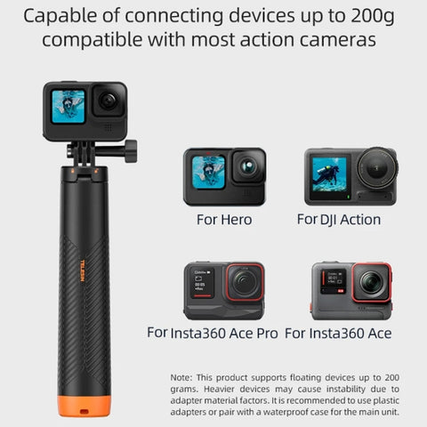 Telesin Flytande Selfiepinne Tripod 220 - 610mm med fäste för GoPro - Action King