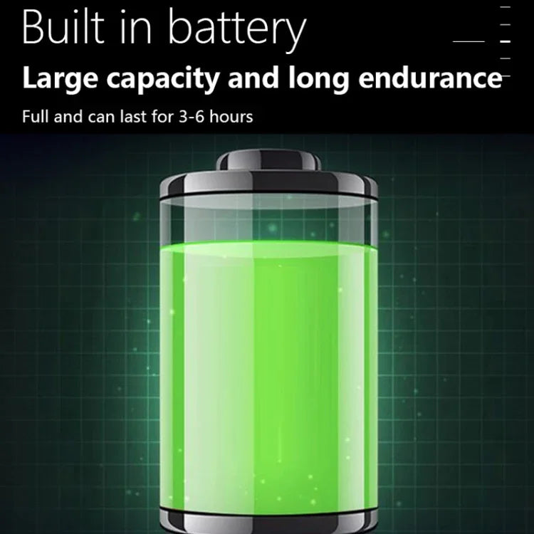 Uppladdningsbar LED ficklampa med zoom och LCD-display – 3000 mAh