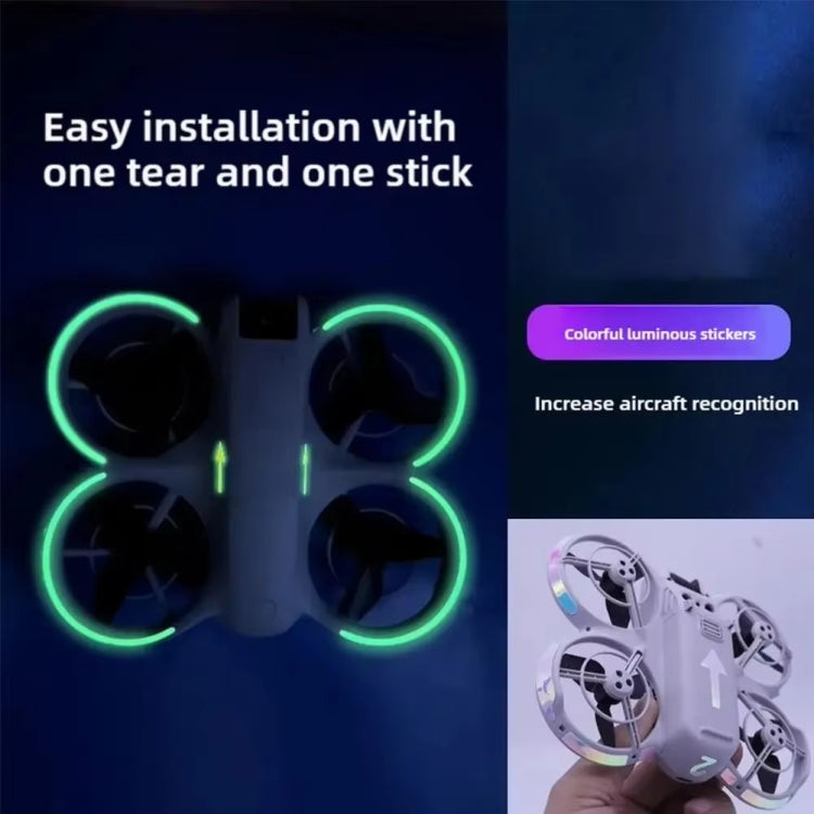 DJI Neo Luminous Stickers - Lysande Dekaler för DJI Neo Drönare