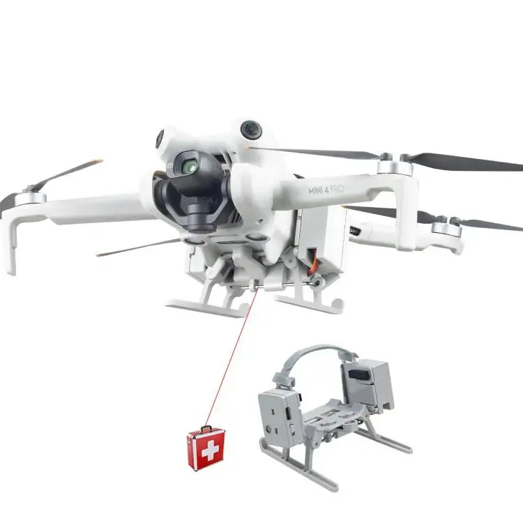 DJI Mini 4 Pro Airdrop System USB-laddning. Drönartillbehör för lastsläpp.