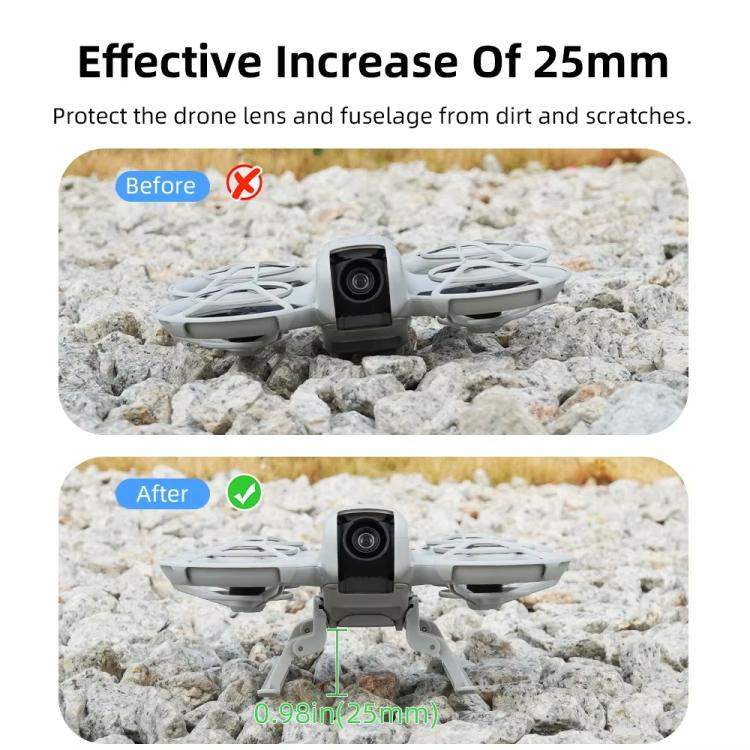 For DJI Neo BRDRC NEO021 Boosting Kickstand Drone Landing Gear Folding Sled Kickstand - Action King