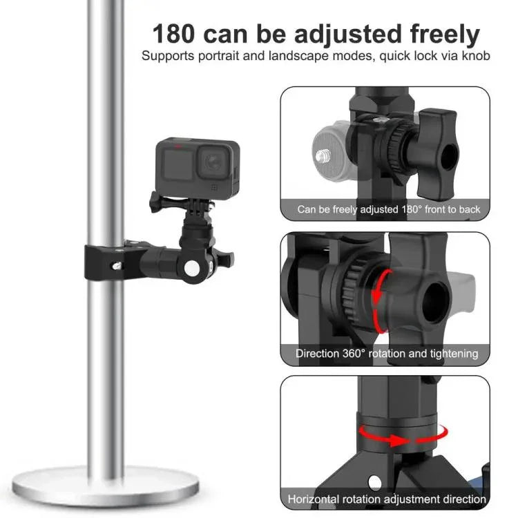 Camera Clip Motorcycle Bicycle Handlebar Crab Clamp For Sports Camera - Action King