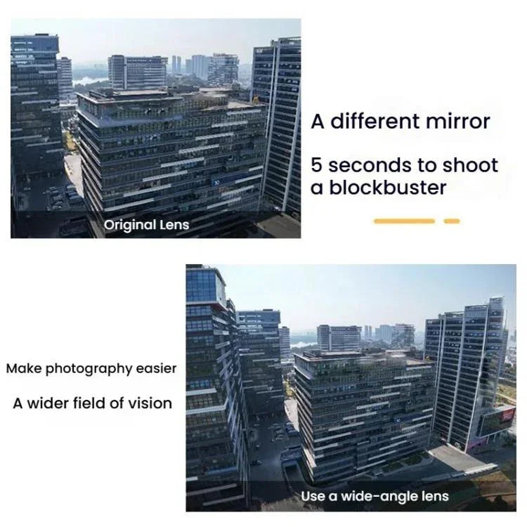 For DJI Flip RCSTQ 24mm100 Degree Wide Angle Filter Aluminum Alloy Frame Ultra Wide Angle - Action King