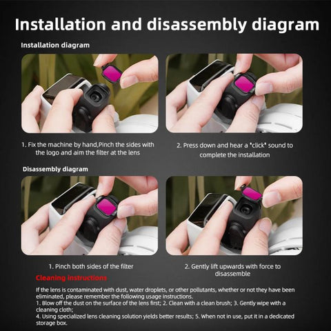 For DJI Flip BRDRC Lens Filters Protective Lens Accessories - Action King