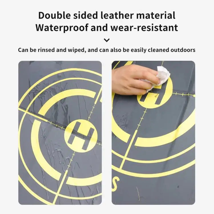 CQT 55cm Universal Reflective Drone Landing Pad Dual-Sided Waterproof Foldable Mat with Ground Pegs - Action King