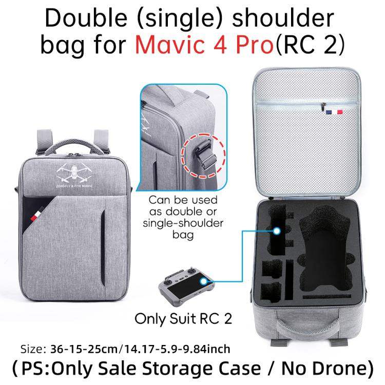 For DJI Mavic 4 Pro / RC 2 Backpack Shoulder Bag EVA Carrying Case - Action King