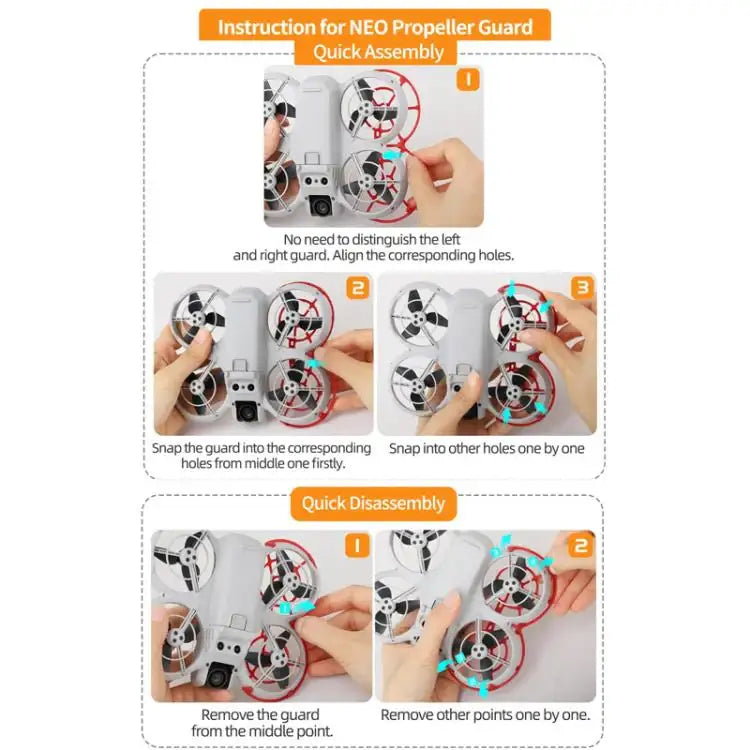 Propellerskydd DJI Mini 4 Mini 3 Pro för säker flygning, skyddar propellrar och omgivning från skador.