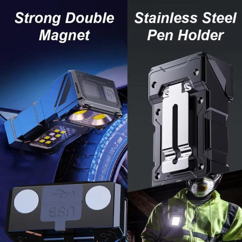 E-SMARTER DC08 laddningsbar Mini Ficklampa