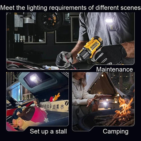 E-SMARTER DC08 laddningsbar Mini Ficklampa