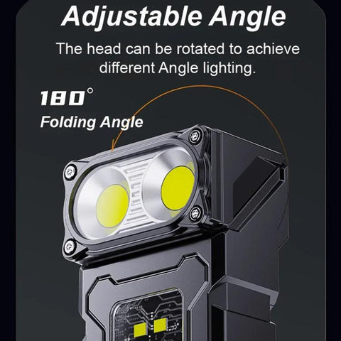 E-SMARTER DC08 laddningsbar Mini Ficklampa