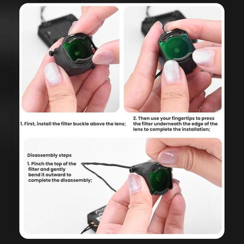 For DJI O4 Air Unit Pro BRDRC Filter Accessories - Action King