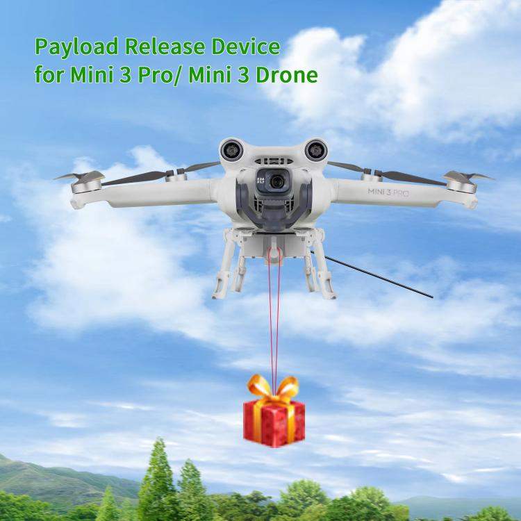 For DJI Mini 3 Pro / Mini 3 Drone YX Airdrop System Rechargeable Thrower Load 200g - Action King