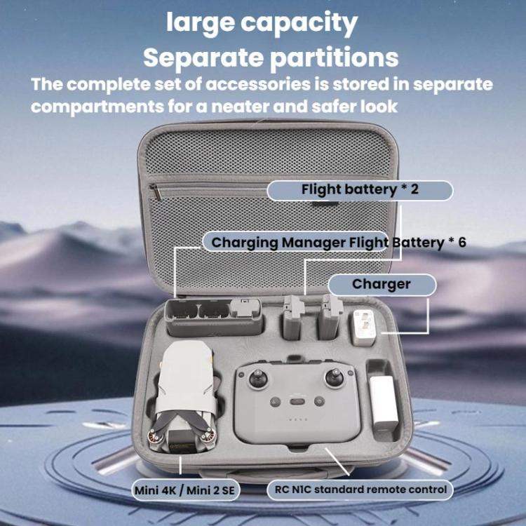 For DJI Mini 2 / 2 SE / 4K Fly More Combo BKano M4K003 Crossbody Storage Backpack - Action King